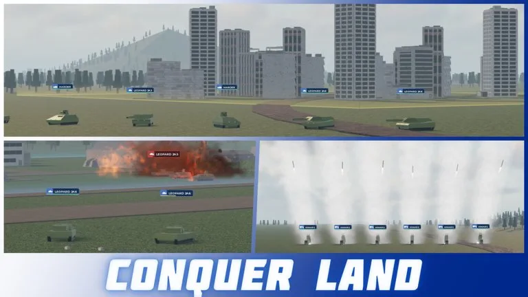 Official Build and Conquer media image from the Roblox experience. The page does not describe what this frame shows.